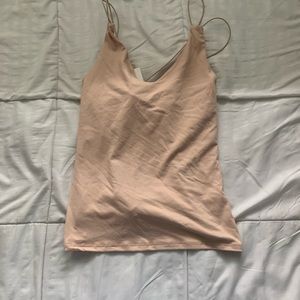 Small Tan Tank Top Spaghetti Strap